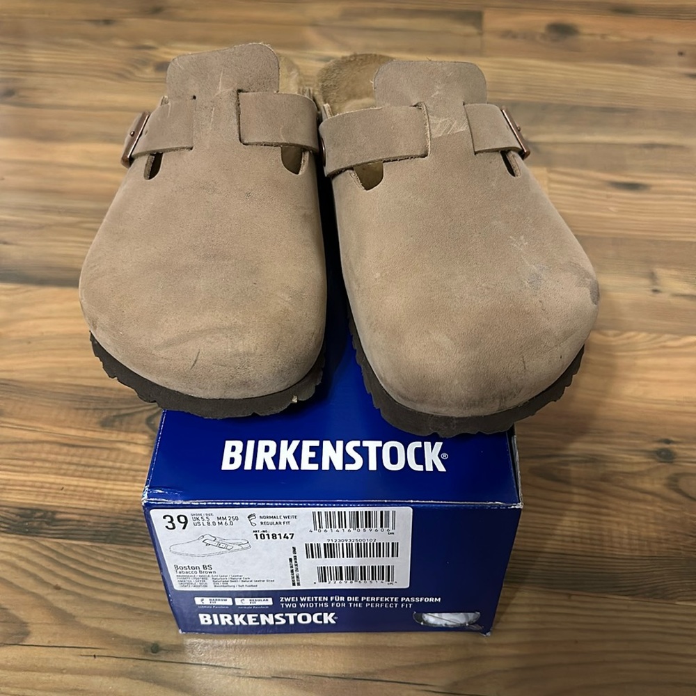Birkenstock Boston Clog in Tobacco Brown
